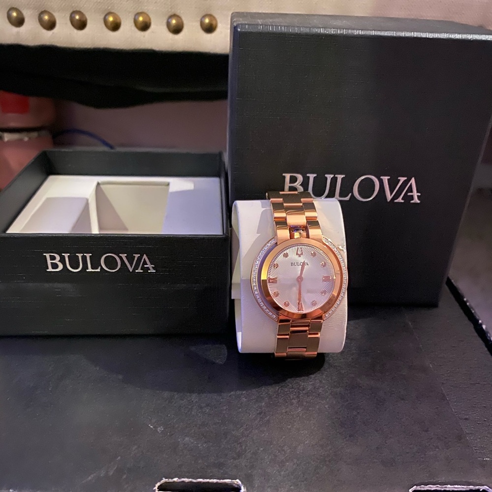 Bulova Women's Watch Rubaiyat (Rose Gold) 98R248